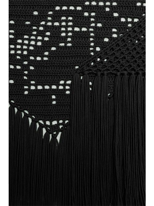 scialle peonia nero by 'Chiara is' CHIARA IS | SPEO001WOVOLCANIC BLACK